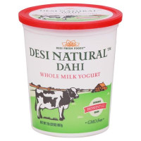 Desi Natural Dahi Whole Yogurt Plain 32Oz